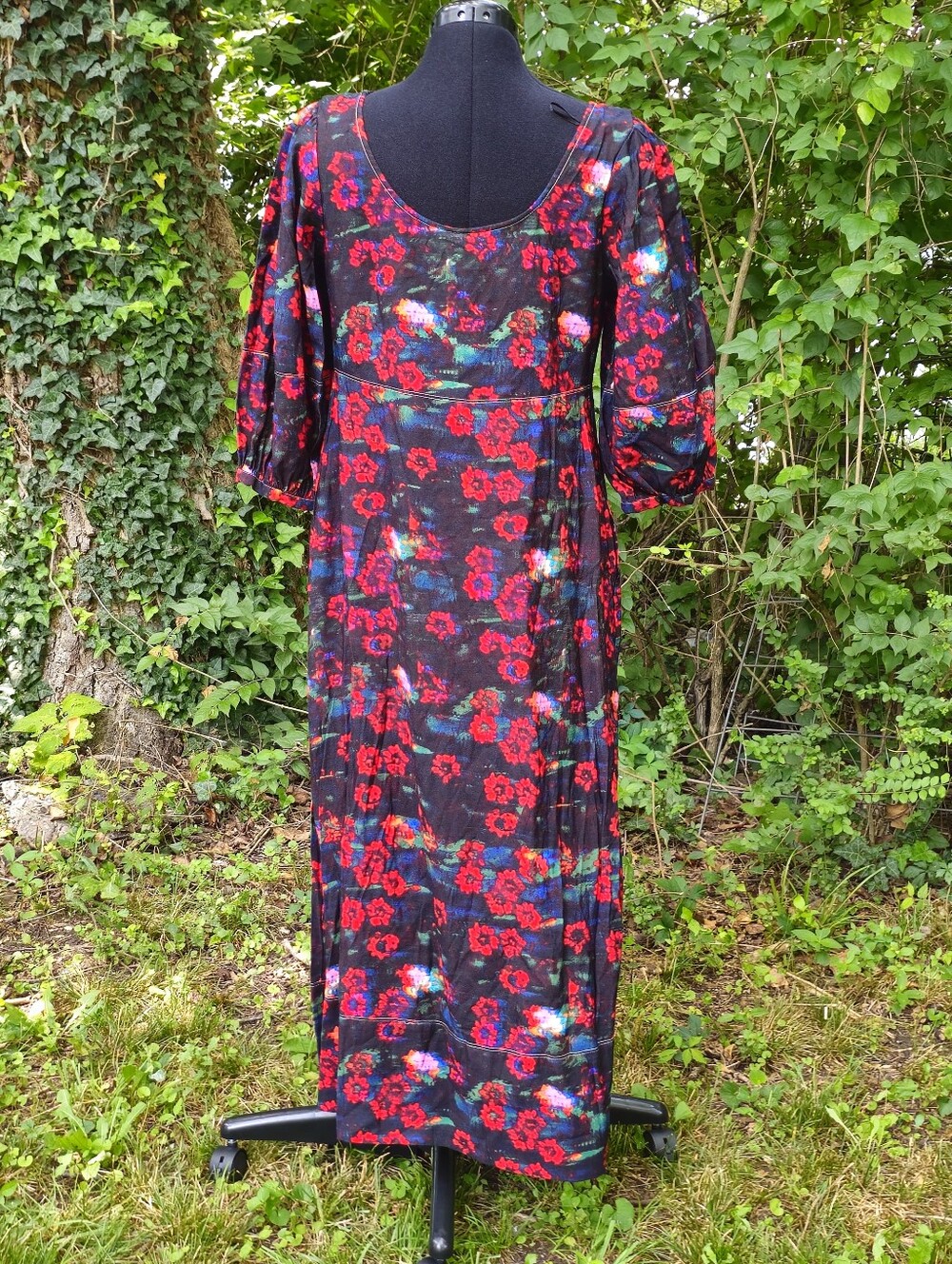 Rachel Comey Blue and Pink Cloud-Effect Top SIZE 6